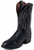 Tony Lama CT2036 Men's Cowboy Collection Stockman Boot with Black Bullhide Leather Foot and a Wide Round Toe