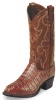 Tony Lama CZ1010 Men's Exotic Collection Western Boot with Almond Royal Hornback Tailcut Caiman Leather Foot and a Medium Round Toe