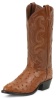 Tony Lama CZ800 Men's Exotic Collection Western Boot with Peanut Brittle Full Quill Ostrich Leather Foot and a Medium Round Toe