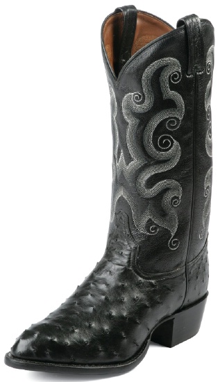 Tony Lama CZ882 Men's Exotic Collection Western Boot with Black Full ...