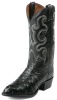 Tony Lama CZ882 Men's Exotic Collection Western Boot with Black Full Quill Ostrich Leather Foot and a Medium Round Toe