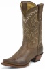 Tony Lama VF6008 Ladies Vaquero Collection Western Boot with Honey Saguaro Leather Foot and a Narrow Square Toe