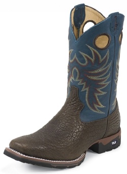 Tony Lama XT6017 Men's TLX Performance Collection Work Boot with Chocolate Bulldog Shoulder Leather Foot and a Double Stitched Medium Wide Square Toe