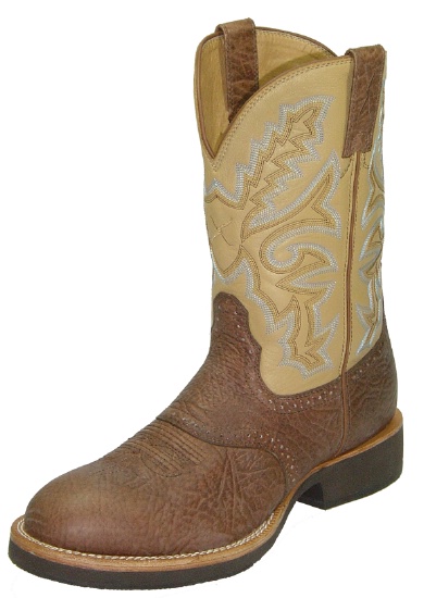 men's round toe western boots