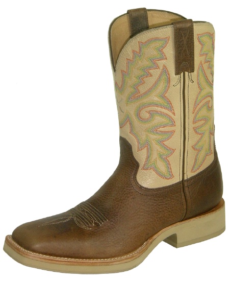 western boots beige